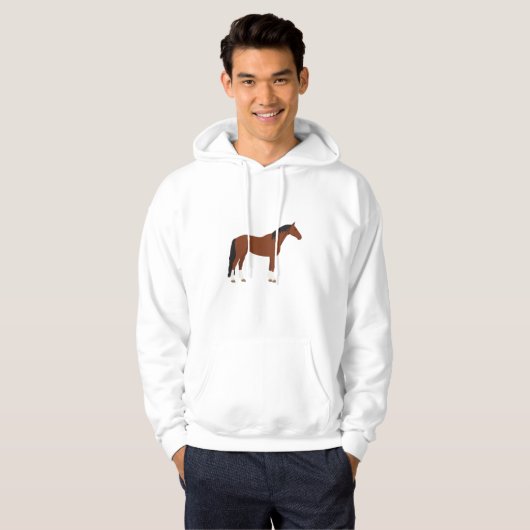 Paardenontwerp Hoodie (Voorkant volledig)