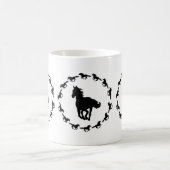 Paardenontwerp Silhouette Koffiemok (Center)