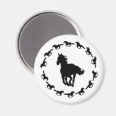 Paardenontwerp Silhouette Magneet (Voorkant / Achterkant)
