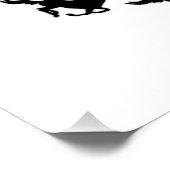 Paardenontwerp Silhouette Poster (Hoek)