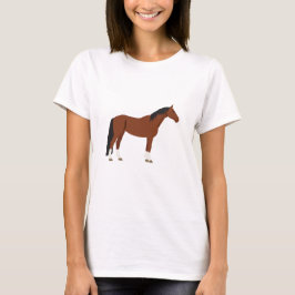 Paardenontwerp T-shirt