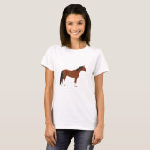 Paardenontwerp T-shirt (Voorkant volledig)