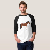 Paardenontwerp T-shirt (Voorkant volledig)