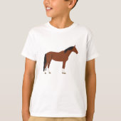 Paardenontwerp T-shirt (Voorkant)