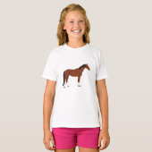 Paardenontwerp T-shirt (Voorkant volledig)