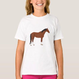 Paardenontwerp T-shirt