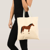 Paardenontwerp Tote Bag (Voorkant (product))
