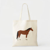 Paardenontwerp Tote Bag (Voorkant)
