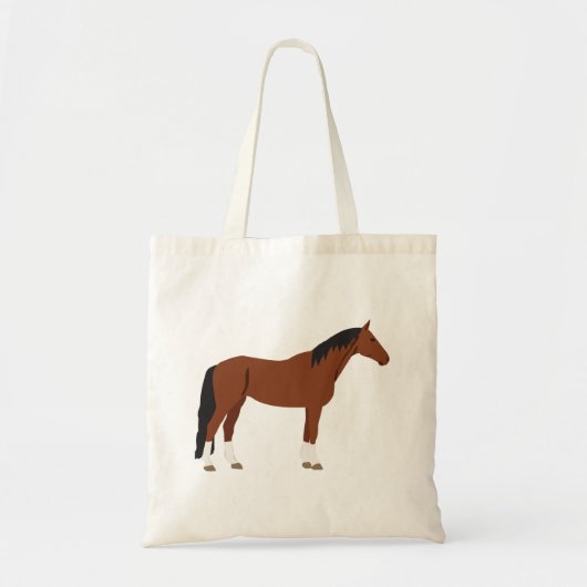 Paardenontwerp Tote Bag (Voorkant)