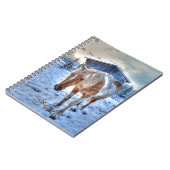 Paardenontwerp van Palomino-verf Notitieboek (Linkerzijde)