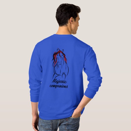  paardenontwerp voor T-shirt (Achterkant volledig)