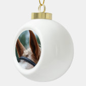 paardenoren keramische bal ornament (Rechts)