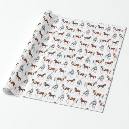 Paardenoverlooppapier Cadeaupapier