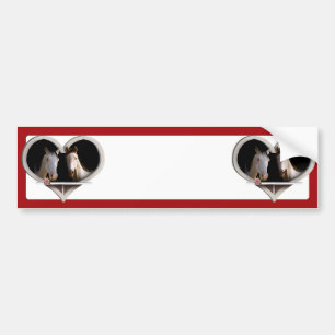Paardenovers (Jouw tekst toevoegen) Bumpersticker