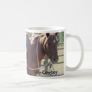 Paardenpaard Gay Cowboy Koffiemok