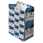  paardenpaard Jumper kerst Medium Cadeauzakje (Voorkant Gekanteld)