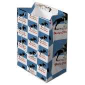  paardenpaard Jumper kerst Medium Cadeauzakje (Achterkant Gekanteld)