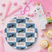  paardenpaard Jumper kerst Papieren Bordje (Feest)