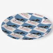  paardenpaard Jumper kerst Papieren Bordje (Gekanteld)