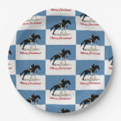 paardenpaard Jumper kerst Papieren Bordje (Voorkant)