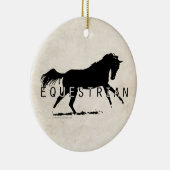 Paardenpaard Keramisch Ornament (Rechts)