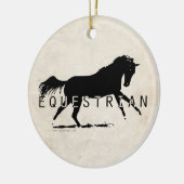 Paardenpaard Keramisch Ornament (Links)