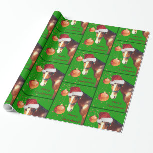Paardenpaard Kerstmis Cadeaupapier