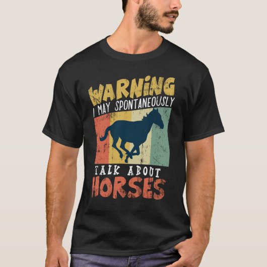 paardenpaard met een grappige hengst t-shirt (Voorkant)