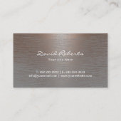 Paardenpaard Riding Equestrian Modern Copper Visitekaartje (Achterkant)