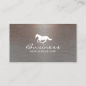 Paardenpaard Riding Equestrian Modern Copper Visitekaartje (Voorkant)