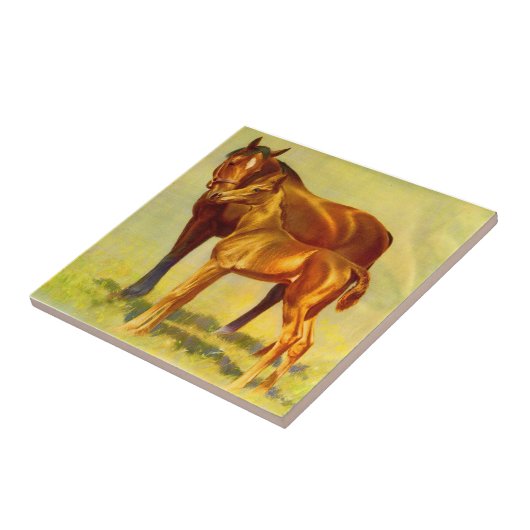 paardenpaard tegeltje (Zijkant)