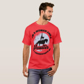 Paardenpaard Vaulting Vaulter Horseback T-shirt (Voorkant volledig)