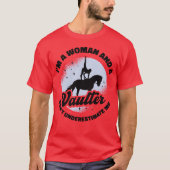 Paardenpaard Vaulting Vaulter Horseback T-shirt (Voorkant)