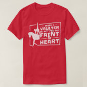Paardenpaard Vaulting Vaulter Horseback T-shirt (Design voorkant)