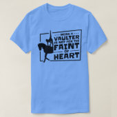 Paardenpaard Vaulting Vaulter Horseback T-shirt (Design voorkant)