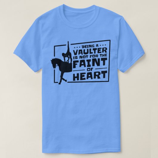 Paardenpaard Vaulting Vaulter Horseback T-shirt (Design voorkant)