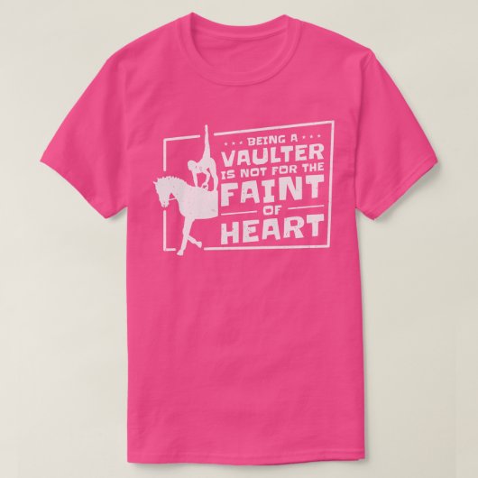 Paardenpaard Vaulting Vaulter Horseback T-shirt (Design voorkant)