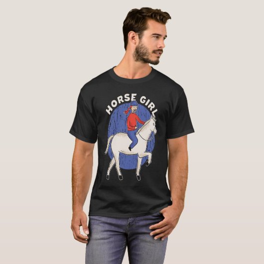 Paardenpaard voor paardenpest Fanatic Equestr T-shirt (Voorkant volledig)
