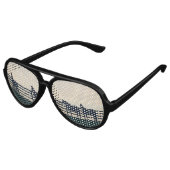 Paardenpaarden aan de Pasture Fence Aviator Zonnebril (Gekanteld)