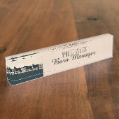 Paardenpaarden aan de Pasture Fence Naambordje (Zijkant)