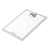 Paardenpaarden Moeder Baby Foal Framed Notitieblok (Schuin)