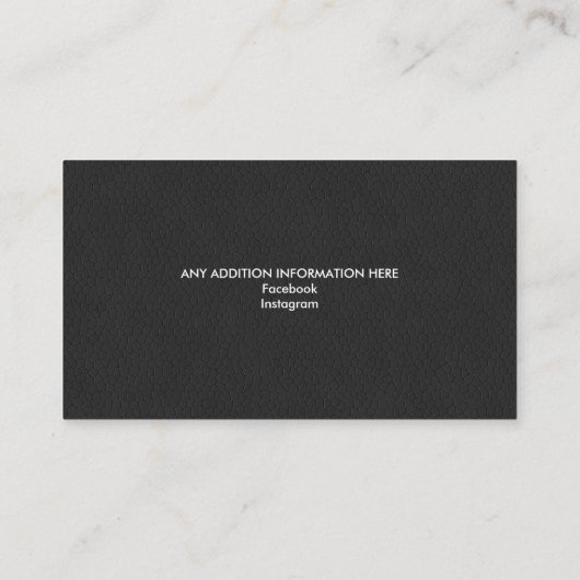 Paardenpaarden Professioneel gepersonaliseerde paa Visitekaartje (Achterkant)