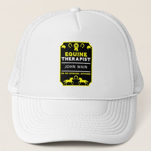 paardenpaardentherapeut trucker pet (Voorkant)