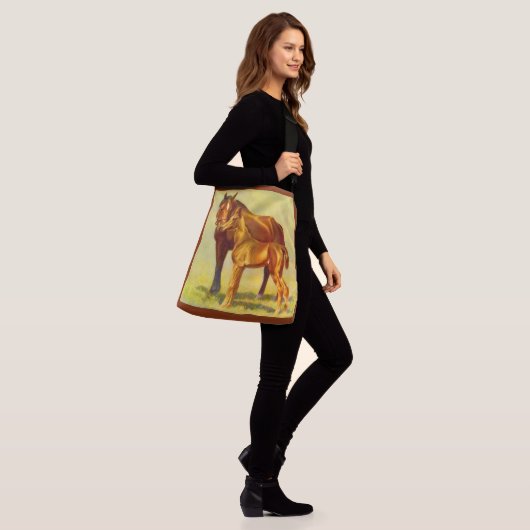 paardenpaardje crossbody tas (Op model)