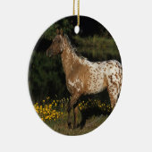 Paardenpaardje van Appaloosa Keramisch Ornament (Rechts)