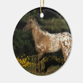 Paardenpaardje van Appaloosa Keramisch Ornament (Links)
