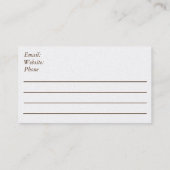 paardenpaardje visitekaartje (Achterkant)