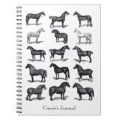  paardenpaardrijder gepersonaliseerd notitieboek (Voorkant)