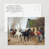 Paardenpakje circa 1878 briefkaart (Voorkant / Achterkant)