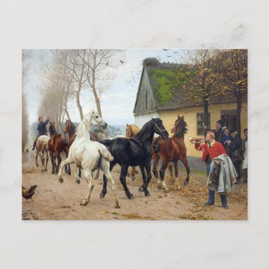 Paardenpakje circa 1878 briefkaart (Voorkant)